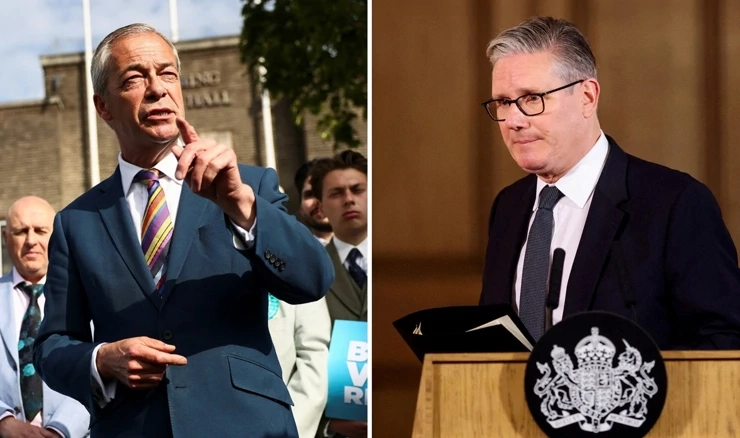 Nigel Farage / Keir Starmer